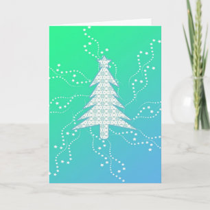Carte de Noël d'arbre de Noël douce et amusante