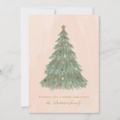 Carte de Noël d'arbre de Noël moderne (Devant)
