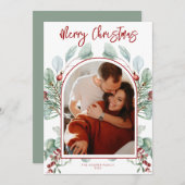 Carte de Noël d'architecture moderne (Devant / Derrière)