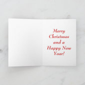 Carte de Noël d'art de chien de "lévrier et de (Intérieur)