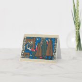 Carte de Noël d'Art de la scène de la Nativité en  (Devant)