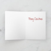 Carte de Noël d'art d'enfants pour les vacances (Intérieur)