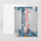 Carte de Noël de 5,5 po x 4,25 po (Devant / Derrière)