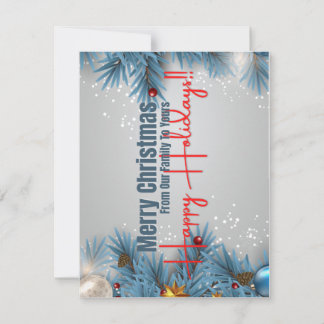 Carte de Noël de 5,5 po x 4,25 po