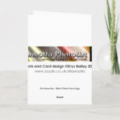 Carte de Noël de baiser de Noël (Dos)