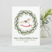 Carte de Noël de ballet Casse-Noisette avec feuill (Debout devant)