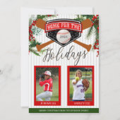 Carte de Noël de baseball (Devant)