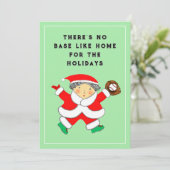 Carte de Noël de baseball (Debout devant)