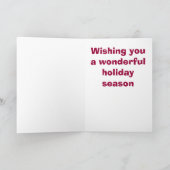 carte de Noël de Basenji de renne (Intérieur)