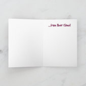 Carte de Noël de Beary (Intérieur)