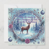 Carte de Noël de beauté d'hiver (Devant)