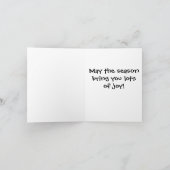 Carte de Noël de bébé de Père Noël (Intérieur)