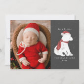 Carte de Noël de bébé ours polaire (Devant)