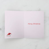 Carte de Noël de bébés d'éléphant de Noël (Intérieur)