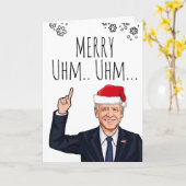 Carte de Noël de Biden : Joyeux Euh Euh...La Chose (Fleur jaune)