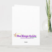 Carte de Noël de bingo-test (Dos)