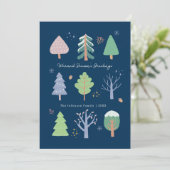 Carte de Noël de Bonnes Fêtes (Debout devant)