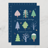 Carte de Noël de Bonnes Fêtes (Devant / Derrière)