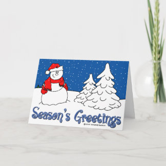 Carte de Noël de Bonnes Fêtes