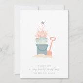 Carte de Noël de bord de mer (Devant)