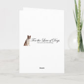 Carte de Noël de border collie de chocolat (Dos)