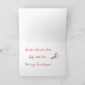 CARTE DE NOËL DE BORZOI (Intérieur)