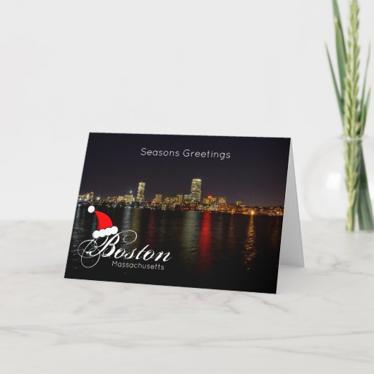 Carte de Noël de Boston Massachusetts (Devant)