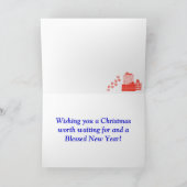 Carte de Noël de Boston Terrier (Intérieur)