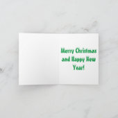 Carte de Noël de bull-terrier (Intérieur)