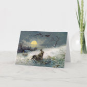 Carte de Noël de bunnys d'hiver (Devant)