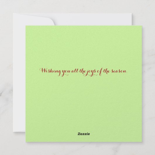 Carte de Noël de Cactus (Dos)