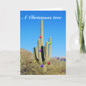 Carte de Noël de cactus (Devant)