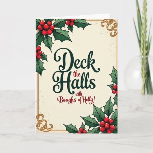 Carte de Noël de calligraphie (Devant)