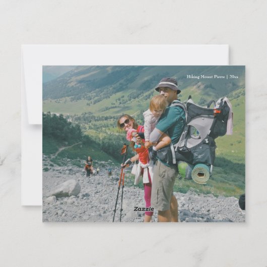 Carte de Noël de camping aventureuse de camping-ca (Dos)