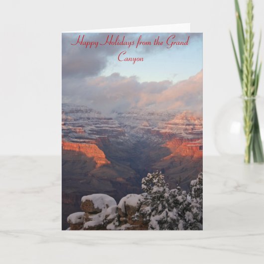 Carte de Noël de canyon grand (Devant)