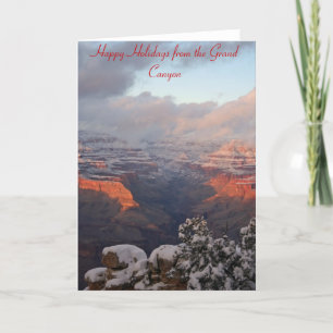 Carte de Noël de canyon grand