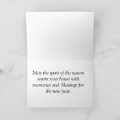 Carte de Noël de carlin (Intérieur)