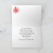 Carte de Noël de cerfs d'aquarelle (Intérieur)