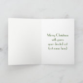 Carte de Noël de chat (Intérieur)