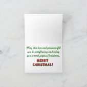 Carte de Noël de chat (Intérieur)