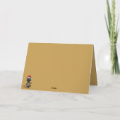 Carte de Noël de chat drôle à 3h du matin (Dos)