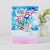 Carte de Noël de chat grincheux (Debout devant)