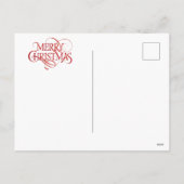 Carte de Noël de chat joyeux Noël (Dos)