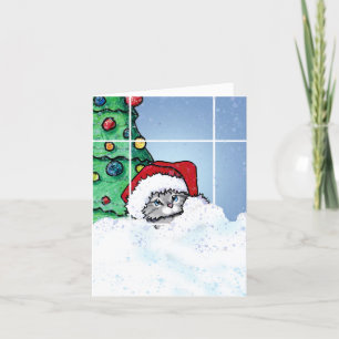 Carte de Noël de Chat Mignon