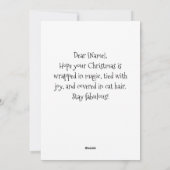 Carte de Noël de chat siamois – Drôle de Fêtes  (Dos)