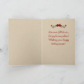 Carte de Noël de chat victorien (Intérieur)