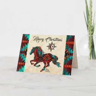 Carte de Noël de cheval du Sud-Ouest