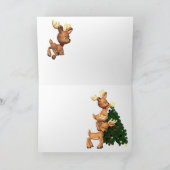 Carte de Noël de chèvre Angora (Intérieur)