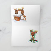 Carte de Noël de chèvre de bébé mignonne (Intérieur)