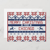 Carte de Noël de Chicago (Devant / Derrière)